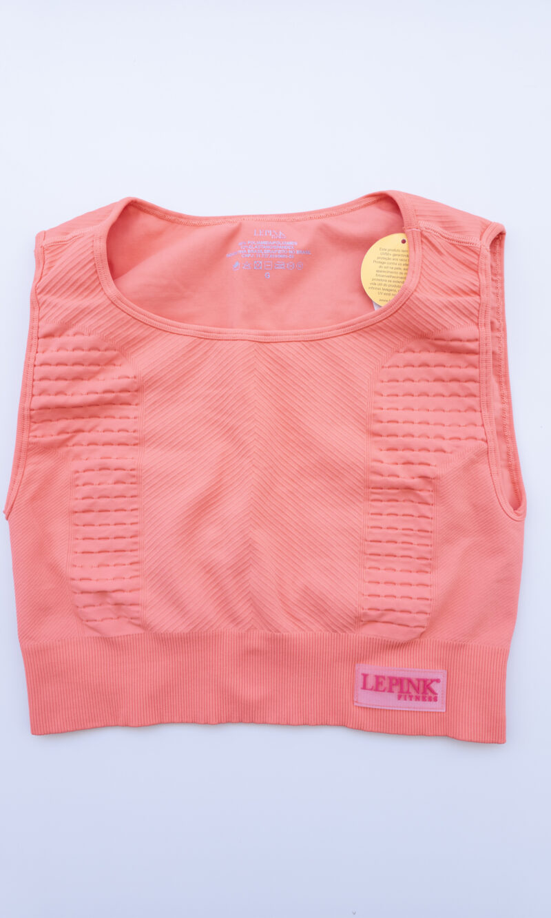 top sem costura fitness lepink